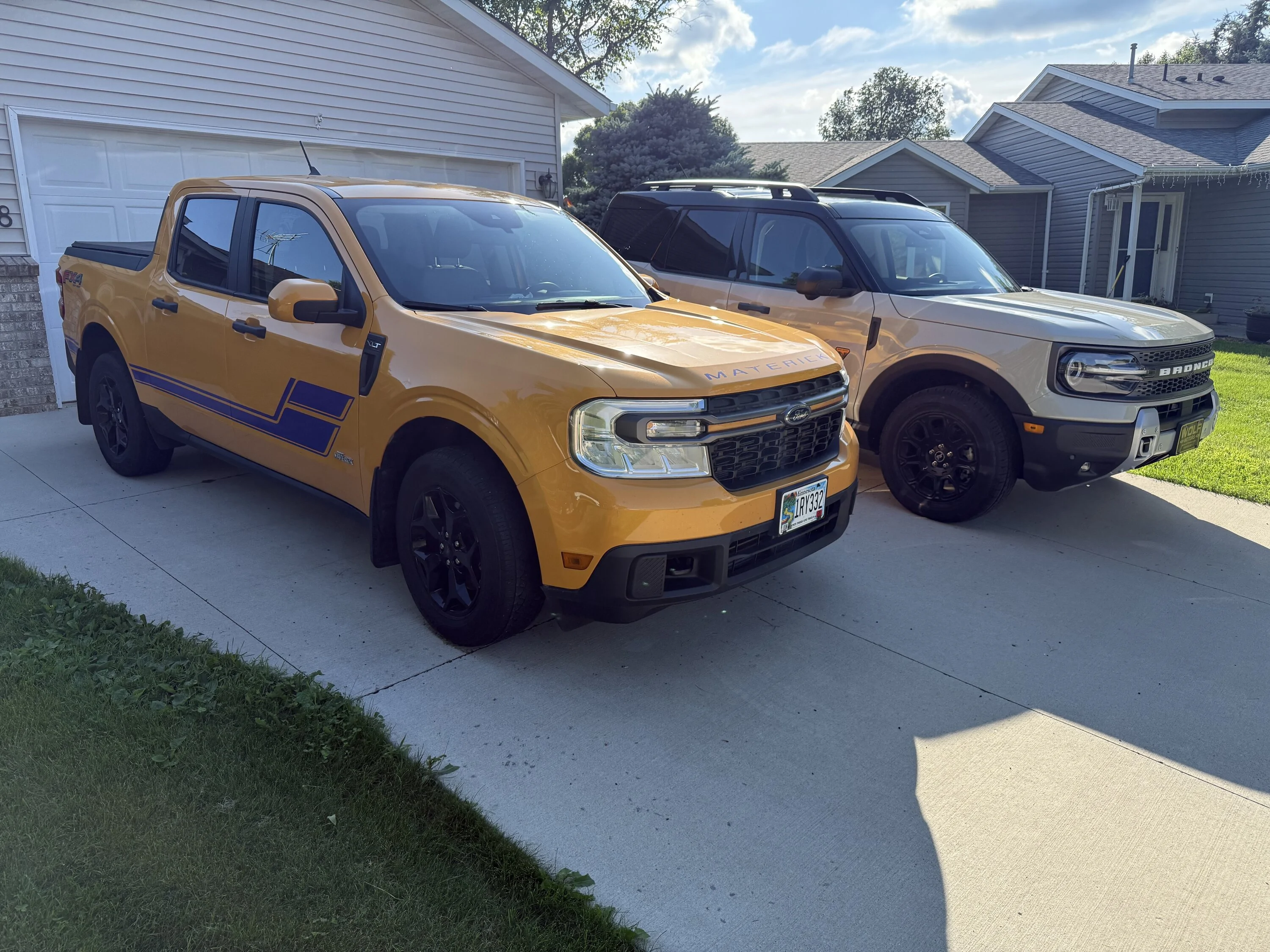 Ford Maverick Maverick & Bronco Sport in my driveway IMG_0142