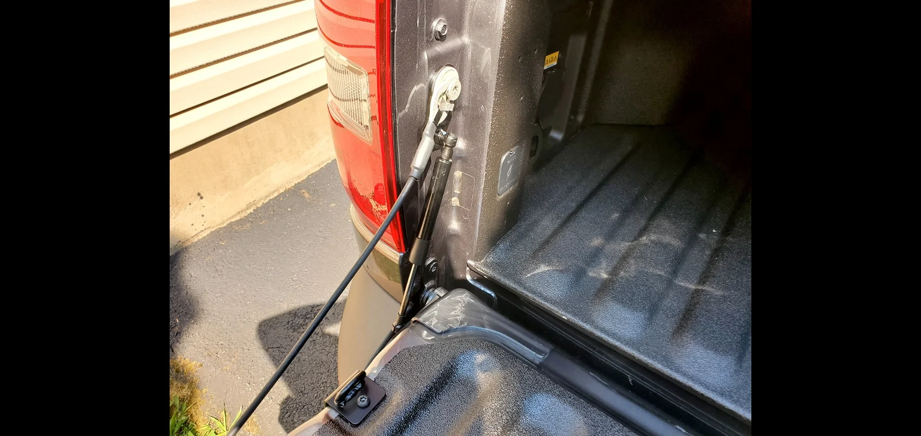 Ford Maverick Tailgate Tie Down Bracket, Clears Tailgate Assist Strut 3