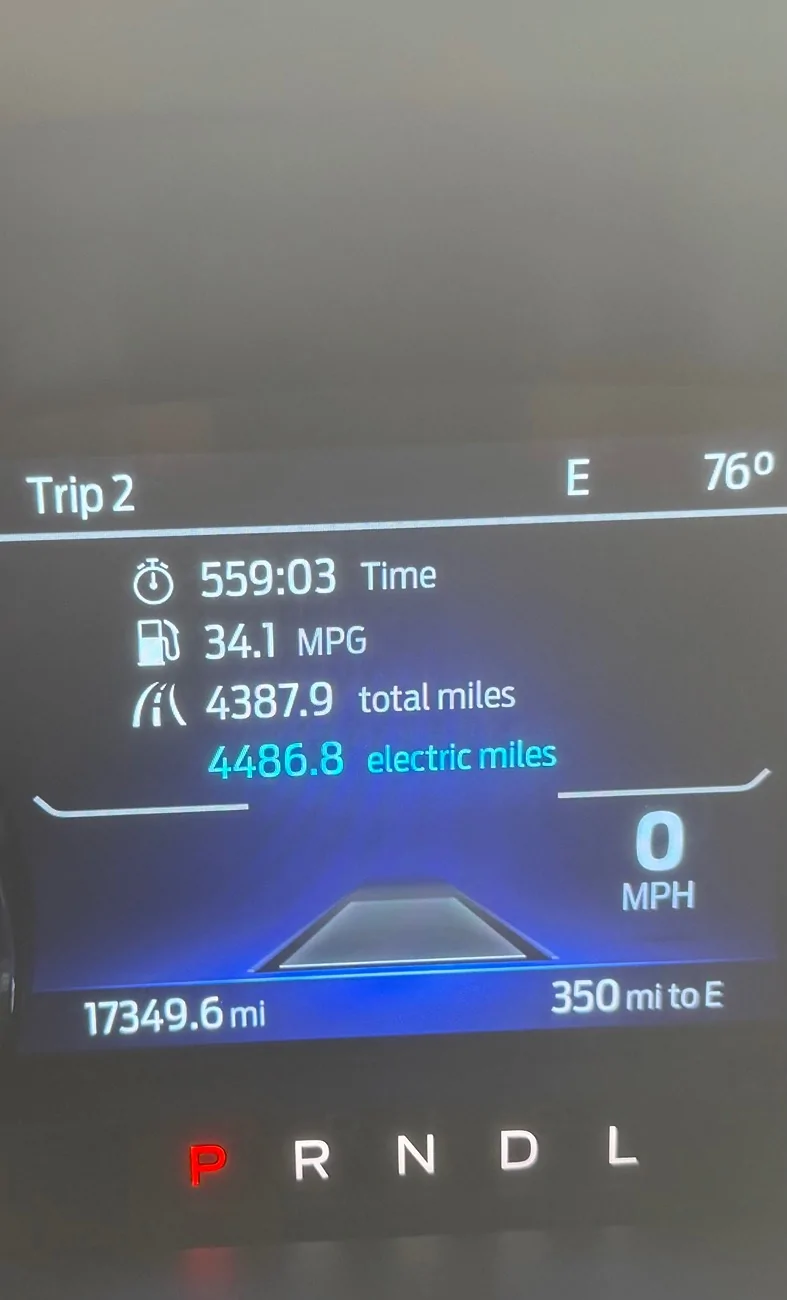 Ford Maverick Interesting status of my gas mileage IMG_9786