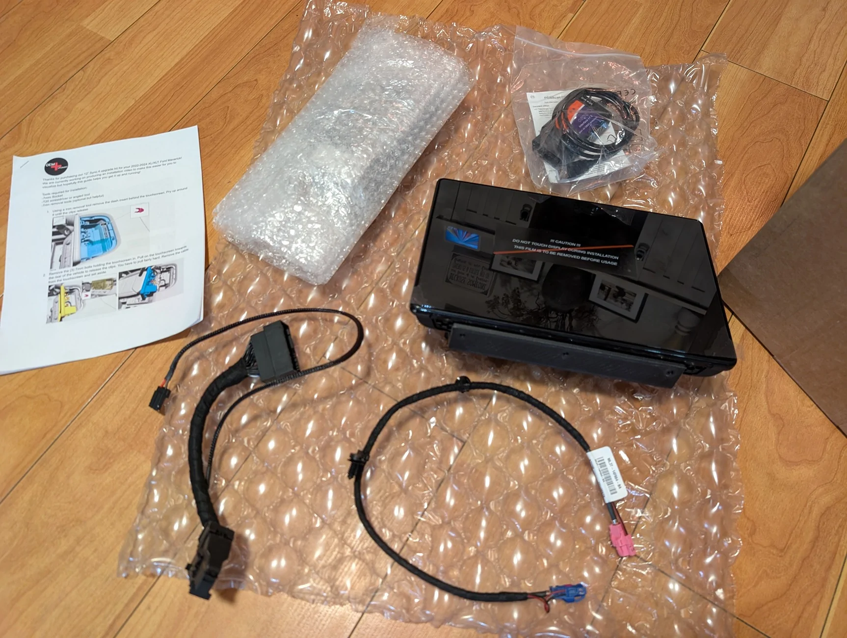 Ford Maverick Maverick Infotainment Upgrade Kits (Sync 3 to Sync 4 Conversion) Available at Panda Motorworks! PXL_20250806_042857615.MP