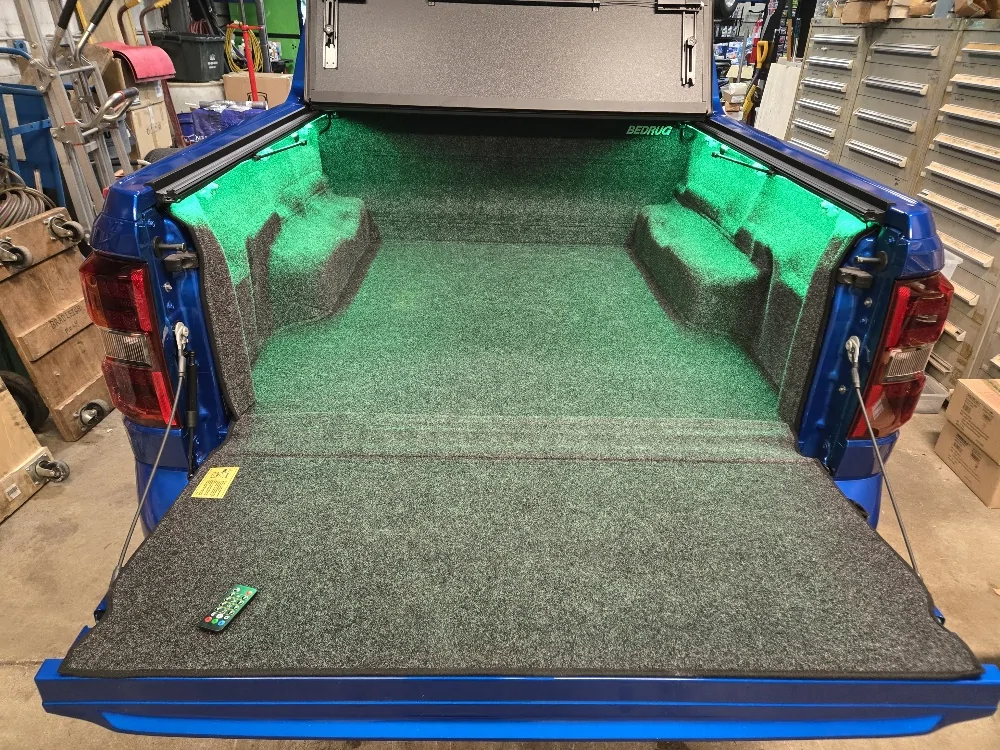 Ford Maverick 2025 Maverick Velocity Blue XL AWD Build bed rug with led lights