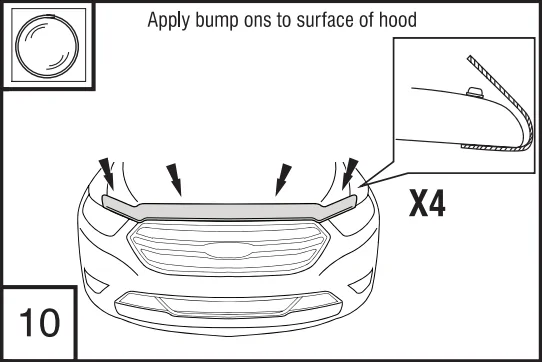 Ford Maverick Husky Liners Hood Bug Shield Installation with the Black Appearance Package 1754597011251-aa