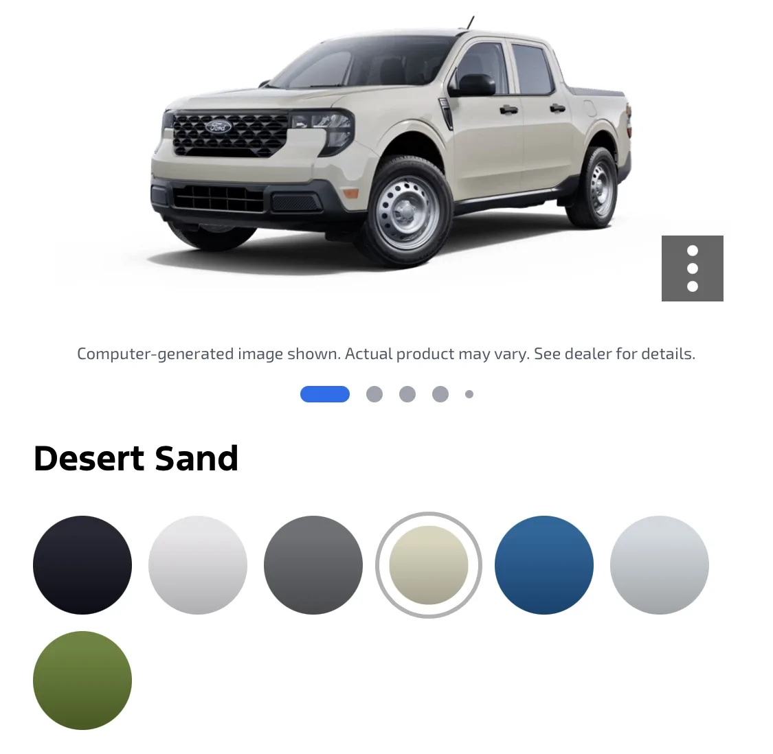 Ford Maverick Space White Metallic vs Desert Sand IMG_4094