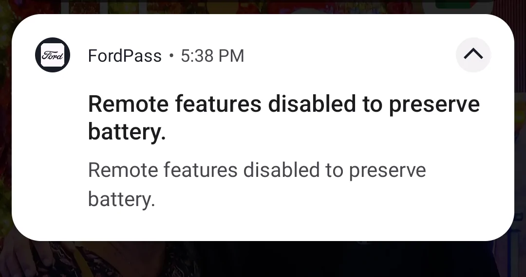Ford Maverick Connected services no longer disabled. Screenshot_20250802-173957~2