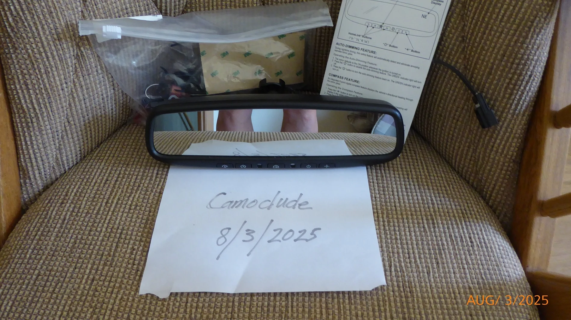Ford Maverick SOLD Kia Gentex Auto-dimming Mirror - $30 P1010284