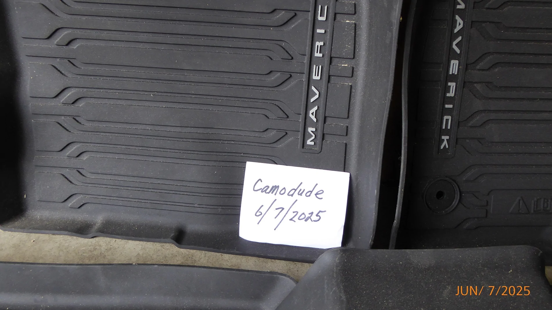 Ford Maverick Genuine Ford Floor mats for non-hybrid Mavericks. $30 P1010207