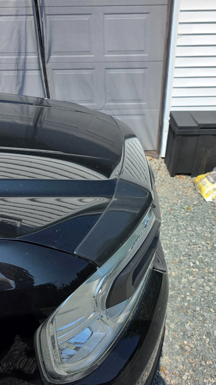 Ford Maverick Husky Liners Hood Bug Shield Installation with the Black Appearance Package 20250811_135735