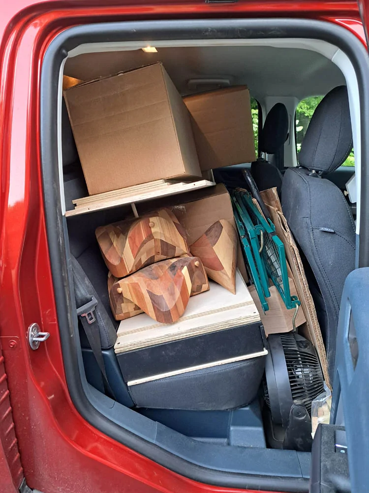 Ford Maverick Maverick goes (hauling) to the Fair loadfloor load2