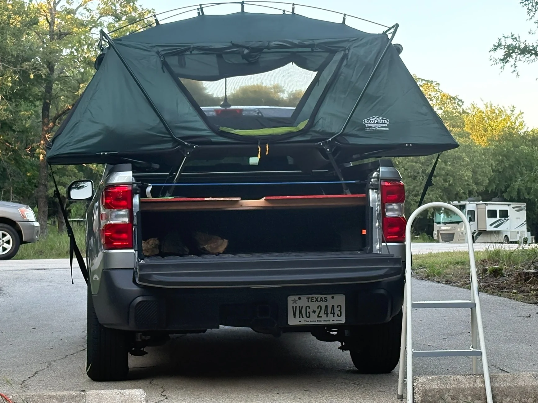 Ford Maverick Redneck box top tent IMG_3392