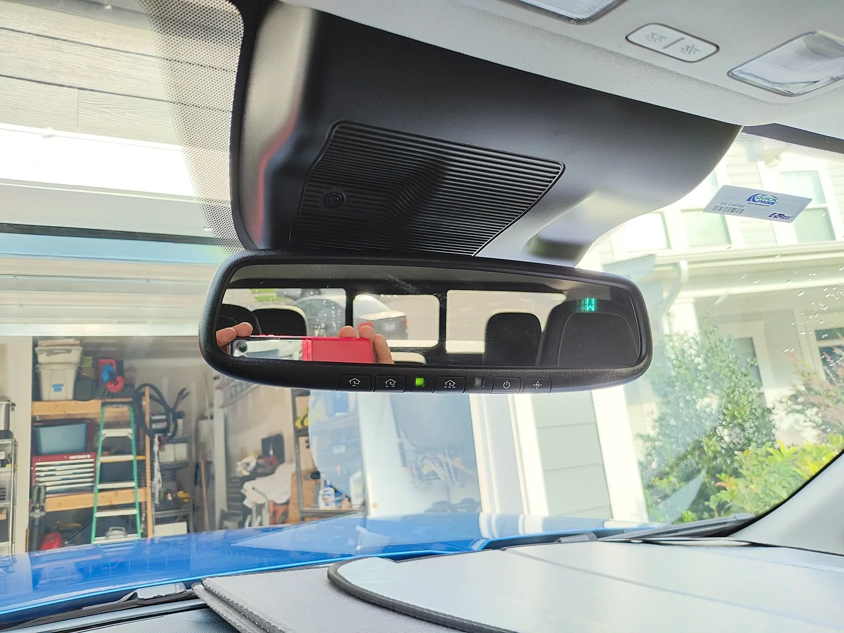 Ford Maverick Auto-Dimming Mirror with Homelink Garage Door Opener Installed! DIY how-to tutorial 1000026834