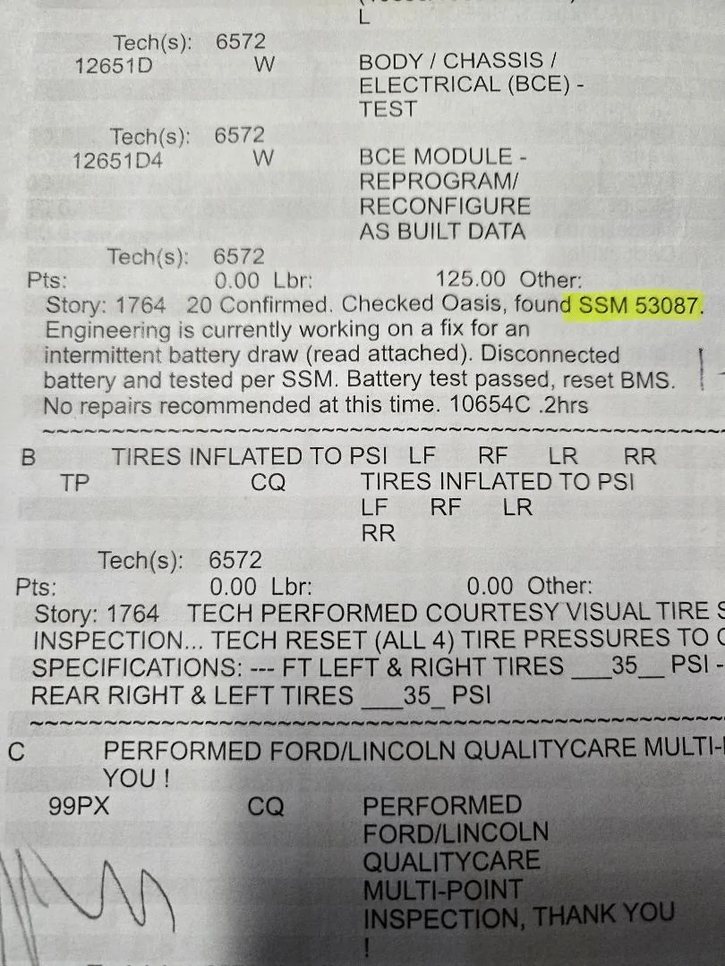 Ford Maverick SSM 53801: 2022-2025 Maverick Hybrid 12V Battery Drain Issue Update Fix Released! thumbnail (1)