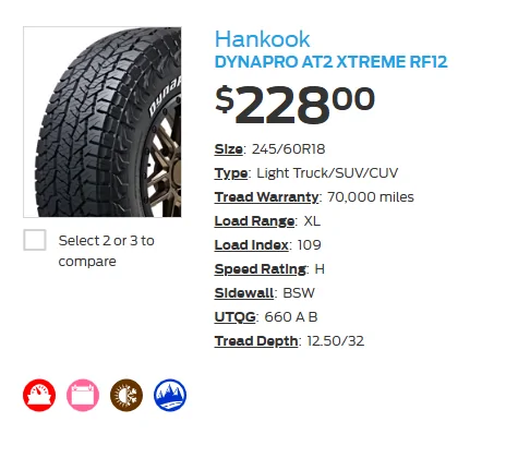 Ford Maverick Tires sizes 1755287230884-bh