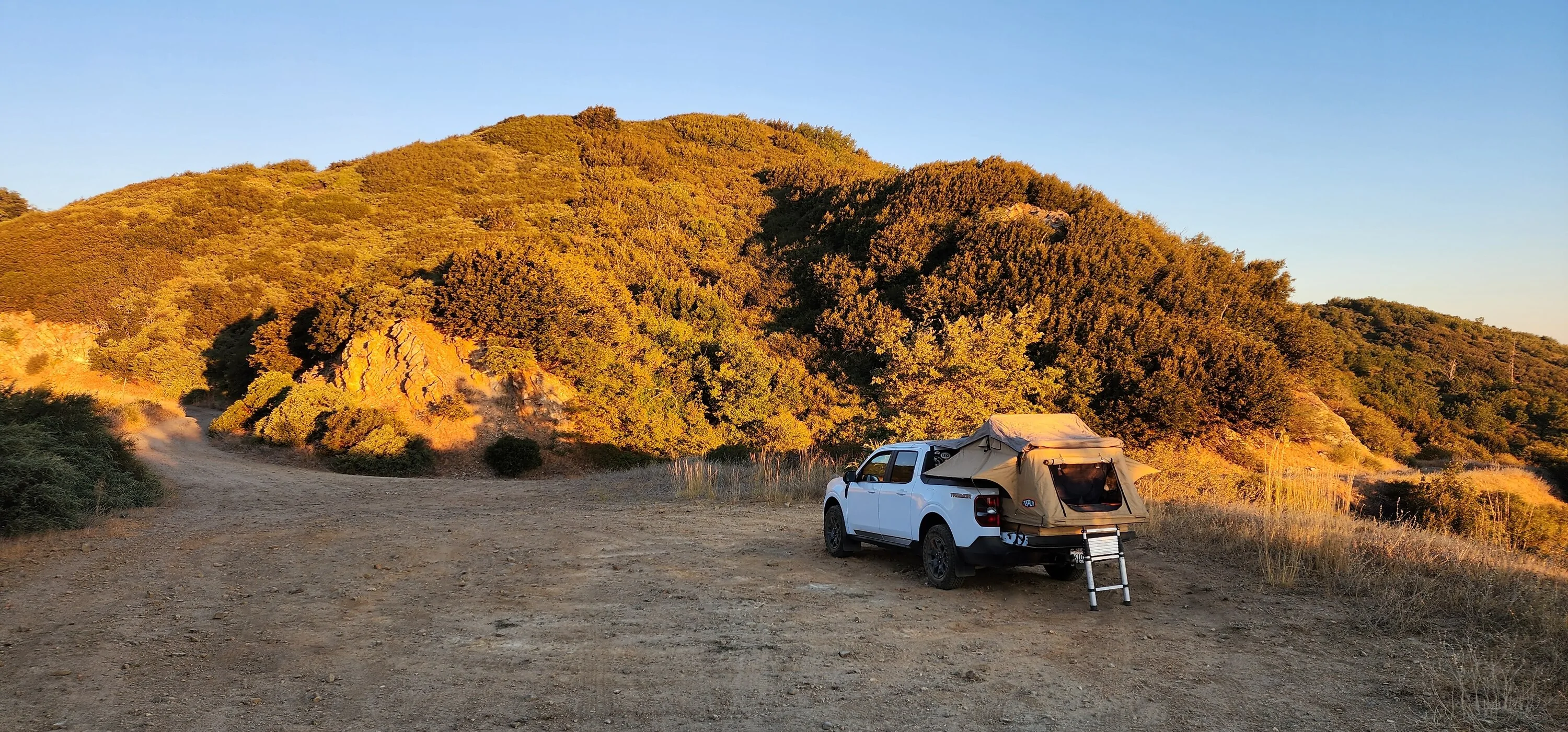 Ford Maverick Bailey Canyon Road SoCal Truck Camping 20250816_062230