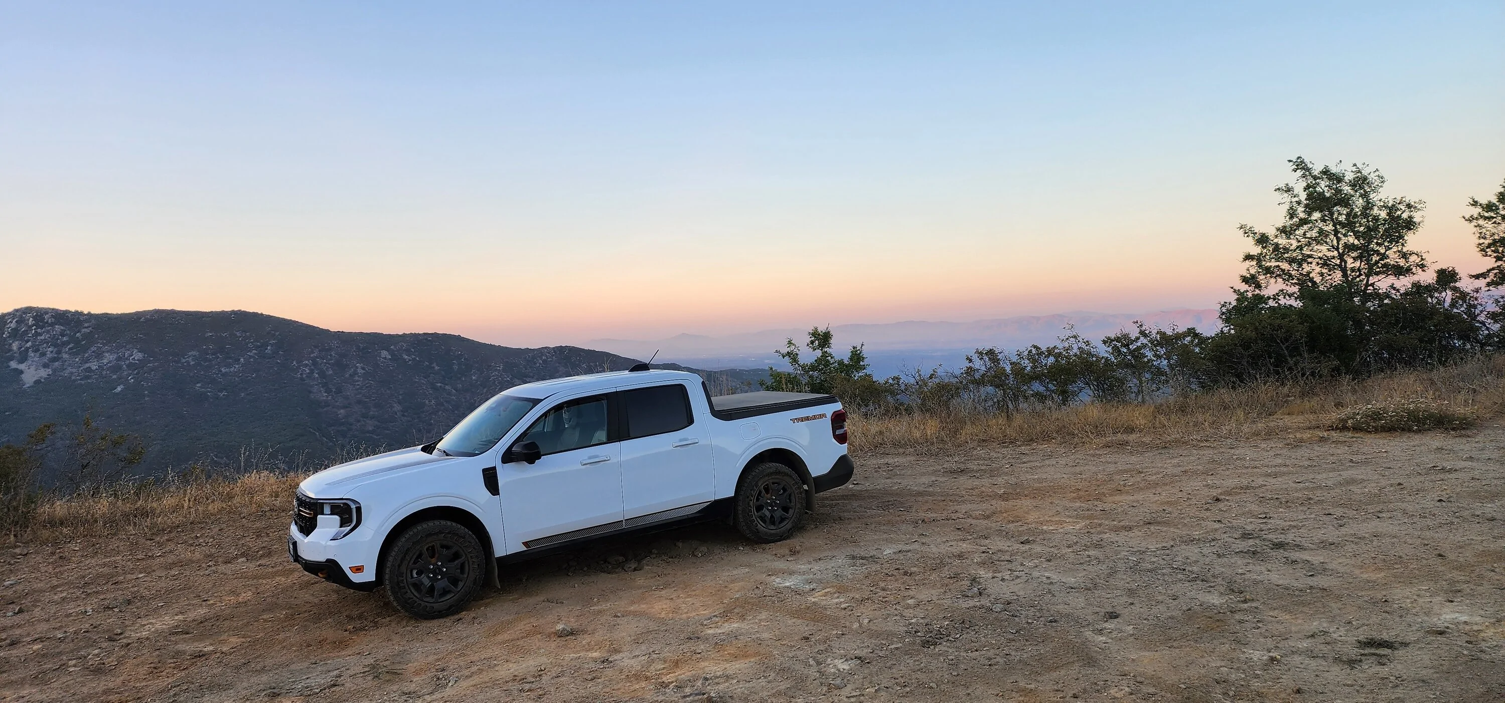 Ford Maverick Bailey Canyon Road SoCal Truck Camping 20250815_192901