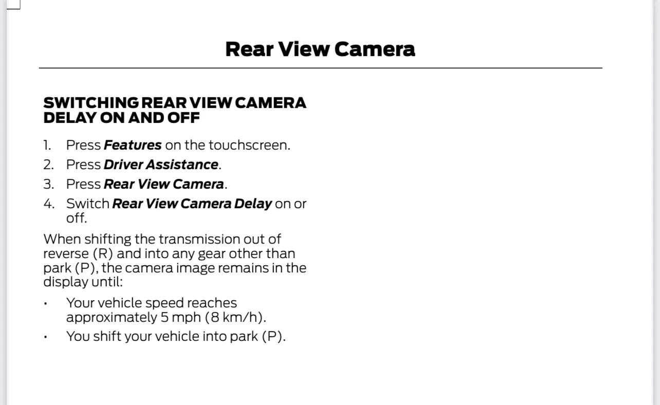 Ford Maverick Rear camera problem reappears IMG_9088