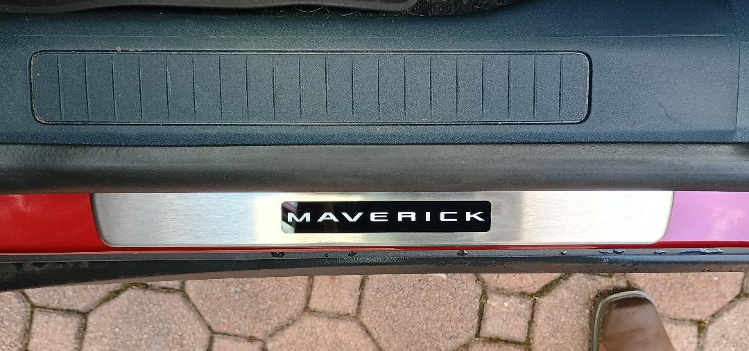 Ford Maverick Ford lighted door sills installed door sill day