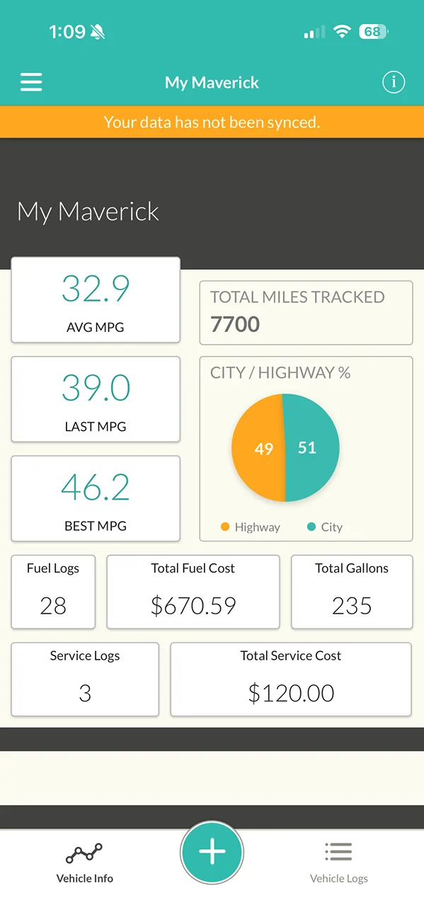 Ford Maverick New 2025 FWD Hybrid MPG Question IMG_0160