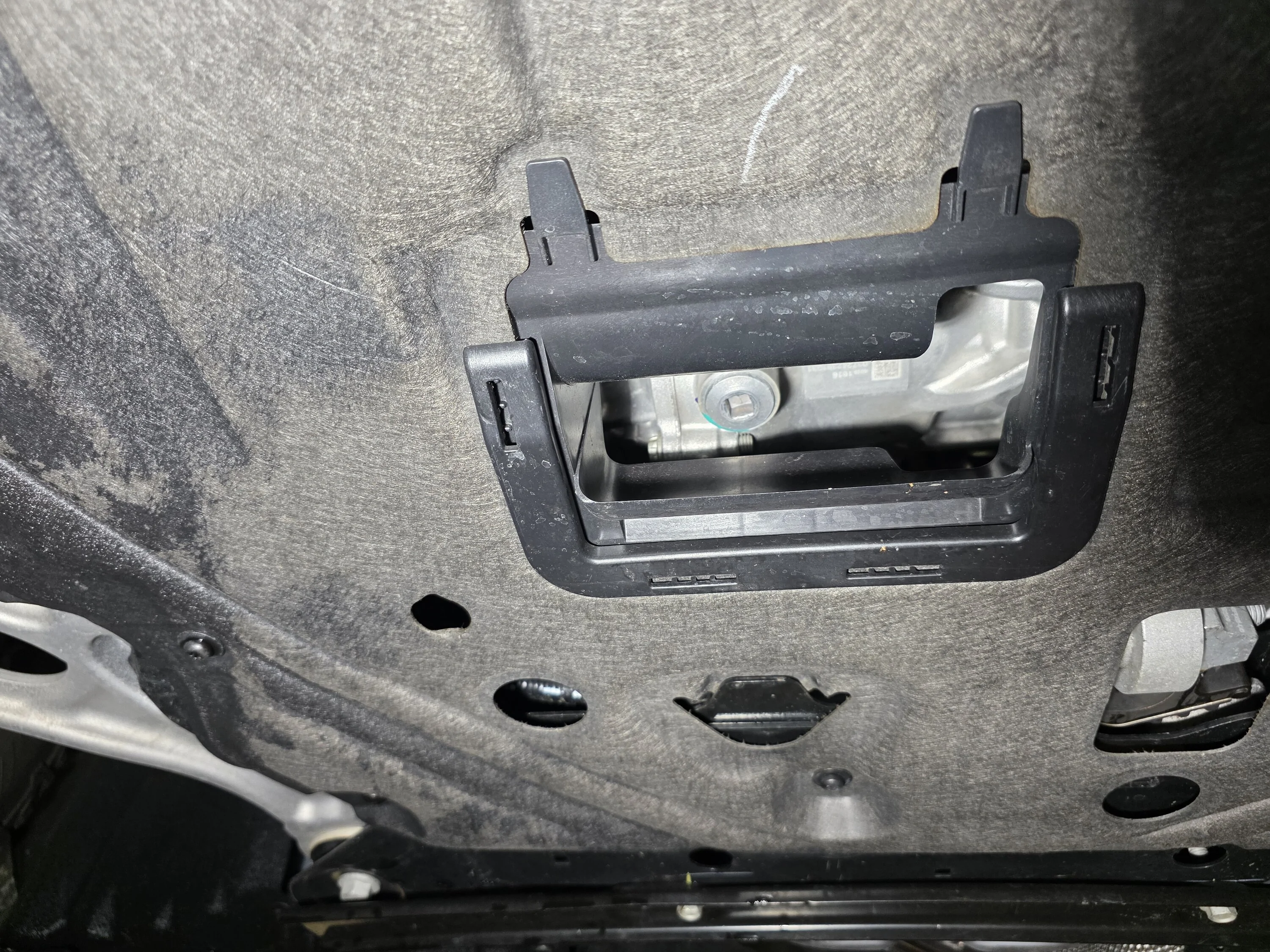 Ford Maverick RIVAL skid plate PTU cooling scoop DIY - 2025 hybrid AWD 4K Tow. original belly gaurd