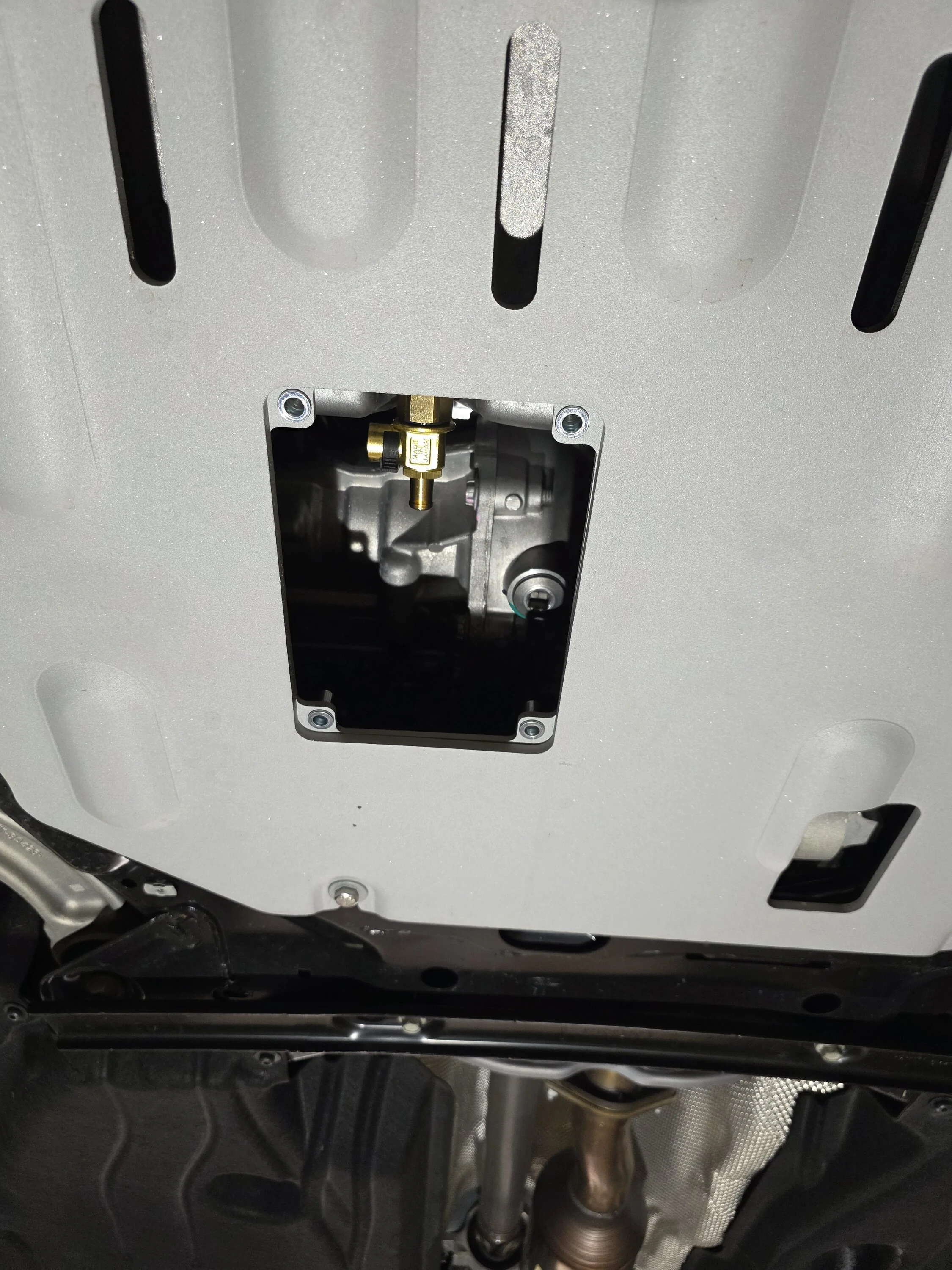 Ford Maverick RIVAL skid plate PTU cooling scoop DIY - 2025 hybrid AWD 4K Tow. Oil drain access