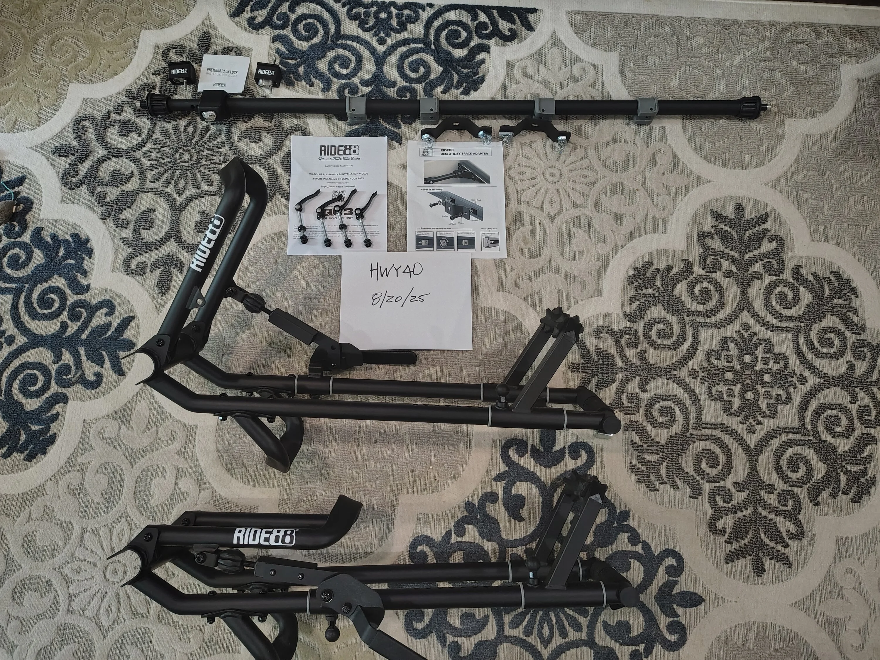 South Carolina - Ride 88 QR3 Bike Rack Kit with locks and two bike ...