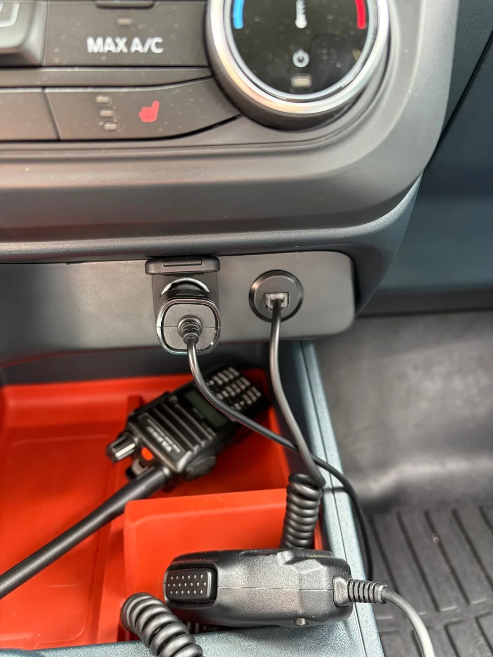 Ford Maverick Ham Radio Install in 2024 Maverick XLT IMG_4492