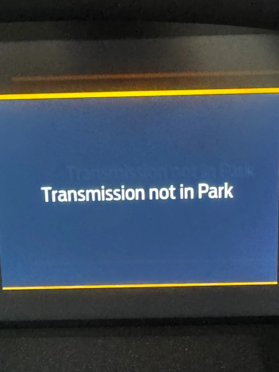 Ford Maverick 2025 - Shift system fault Confirm park brake Apply before exiting the vehicle IMG_2974
