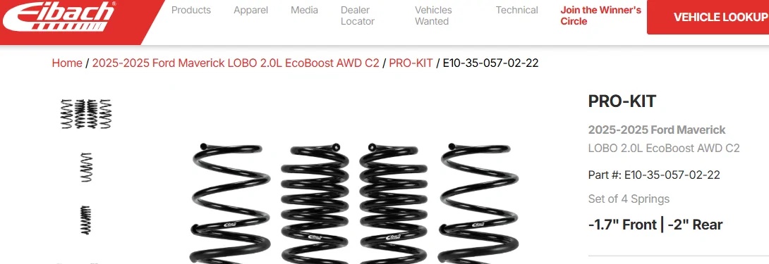 Ford Maverick Lobo front struts on a 2wd Lariat? 1755784485868-m9
