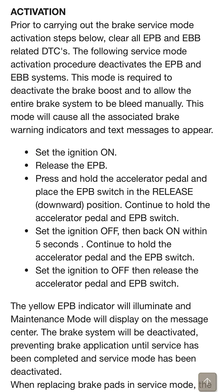 Ford Maverick Hybrid brake service mode issue IMG_9143