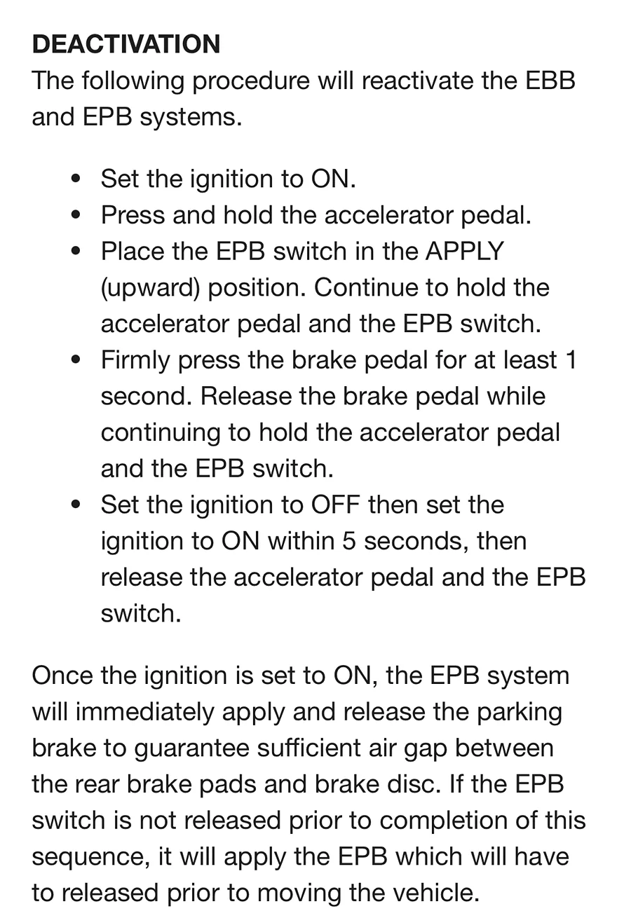 Ford Maverick Hybrid brake service mode issue IMG_9142