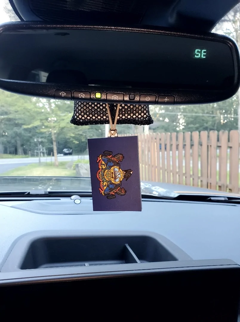 Ford Maverick Rear view mirror flag/charm. 4