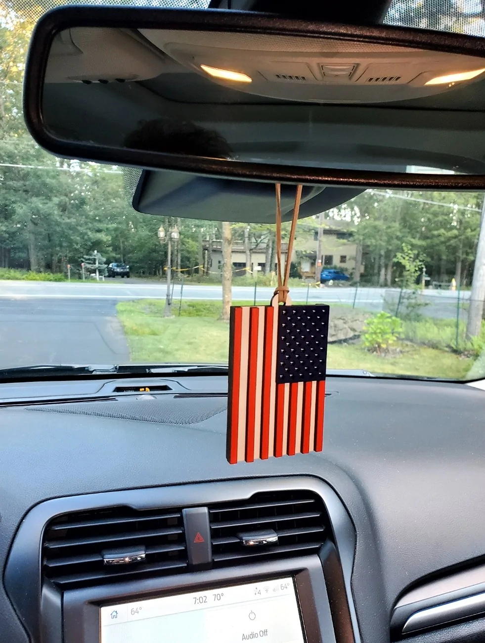 Ford Maverick Rear view mirror flag/charm. 5
