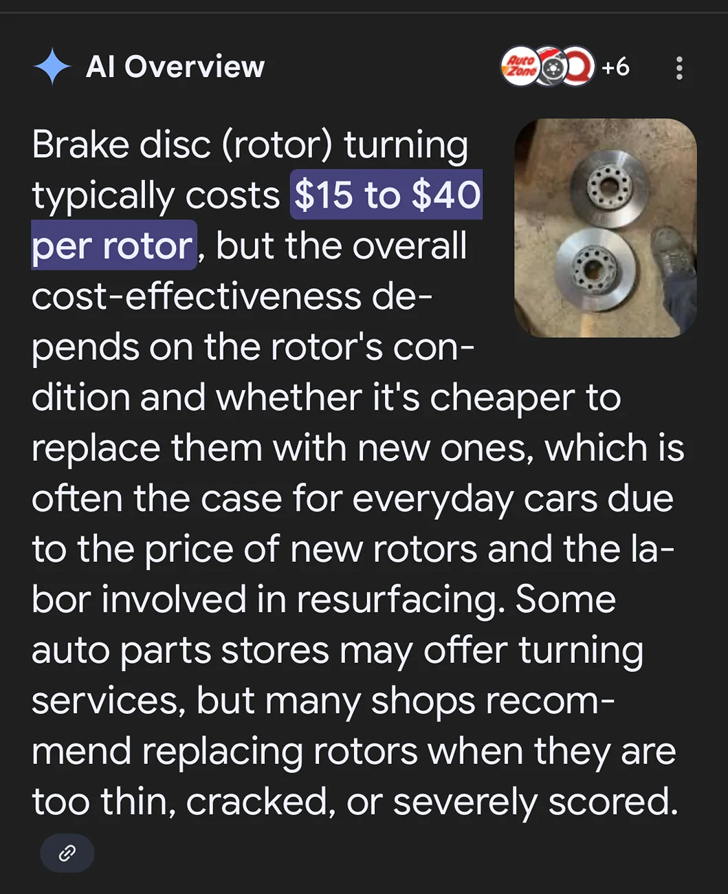 Ford Maverick Is something wrong with this brake rotor? 1755878971517-dk