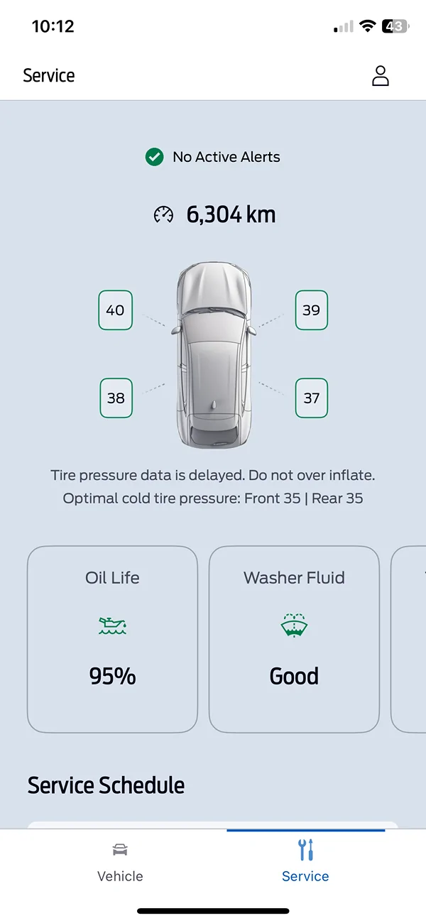 Ford Maverick Tire pressure when hot. IMG_0861
