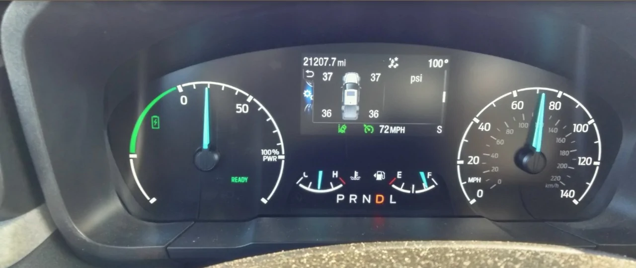 Ford Maverick Tire pressure when hot. 20250824_083440
