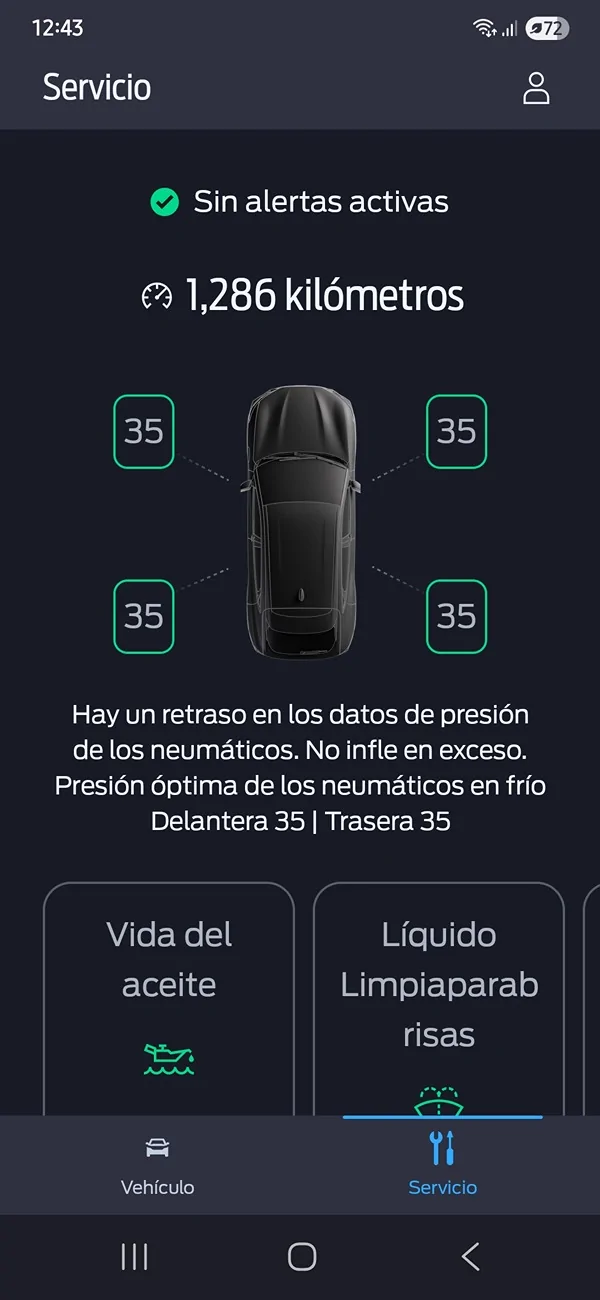 Ford Maverick Tire pressure when hot. Screenshot_20250824_124340_FordPass