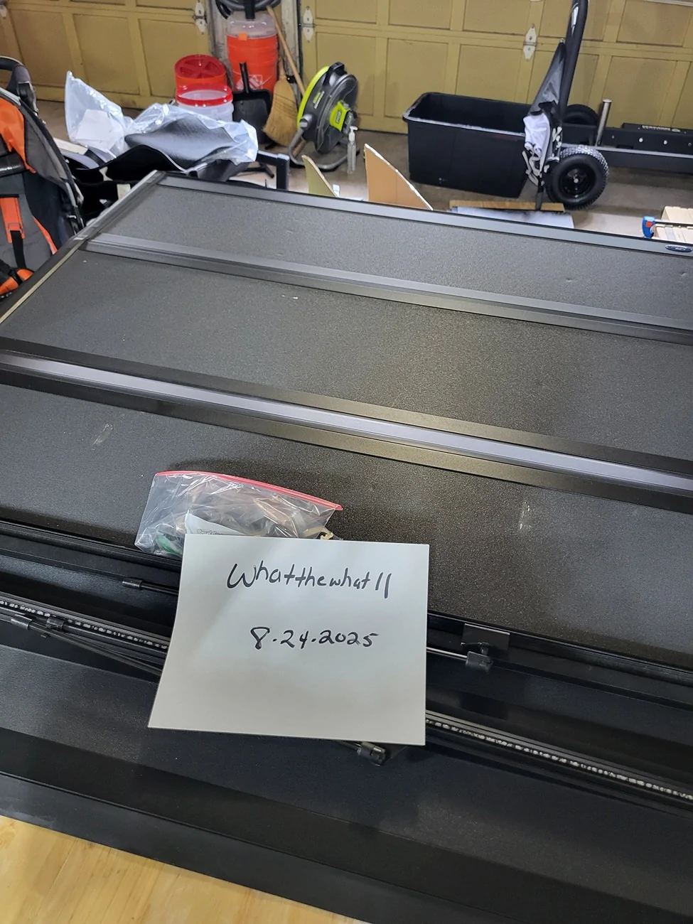 Ford Maverick Various items: Folding bed cover, elevate t-slot rails, Rhino rack bars 20250824_160032