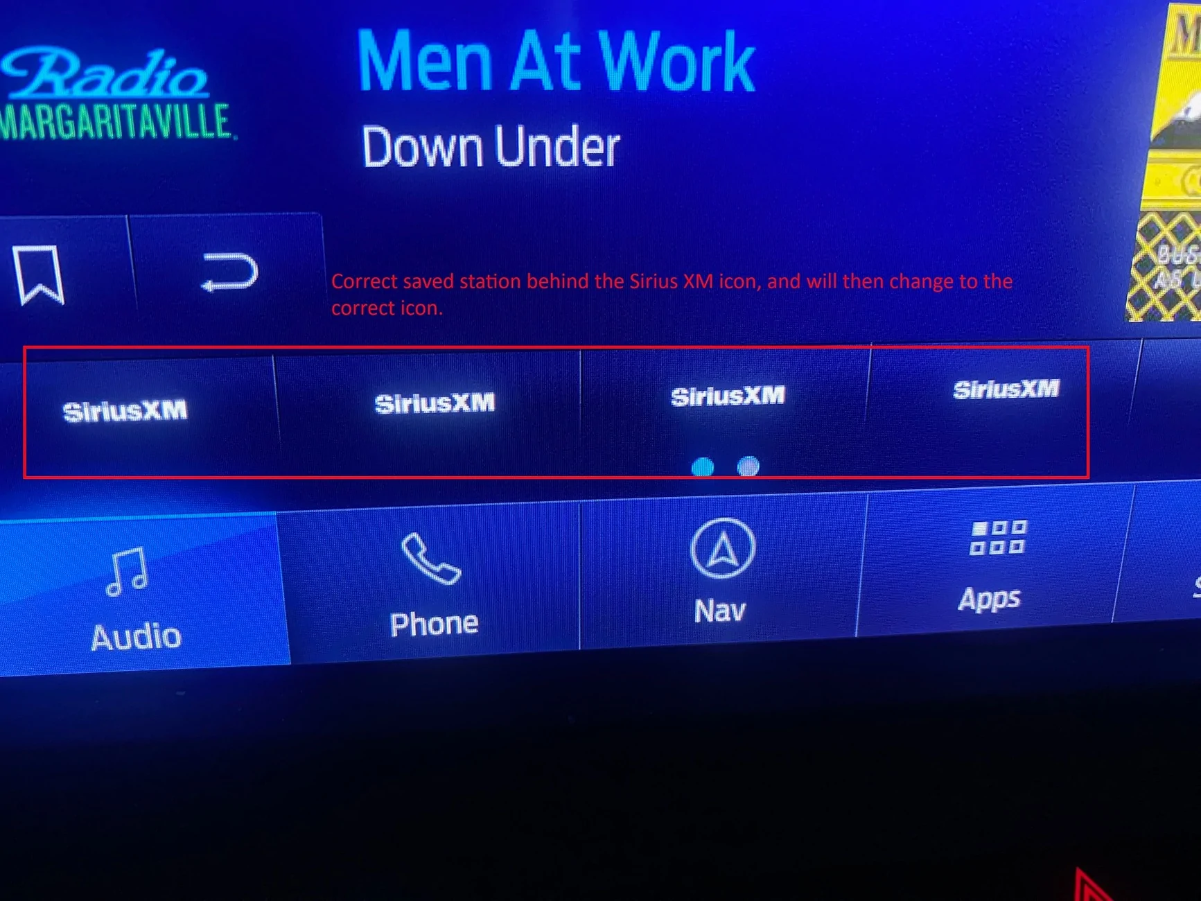 Ford Maverick Are you having problems with the radio presets? Sirius XM
