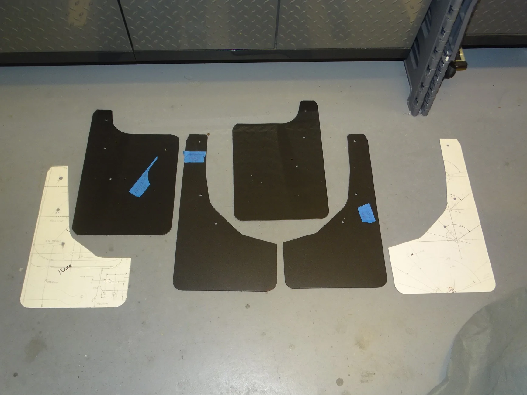 Ford Maverick DIY splash guards for LOBO DSC04796