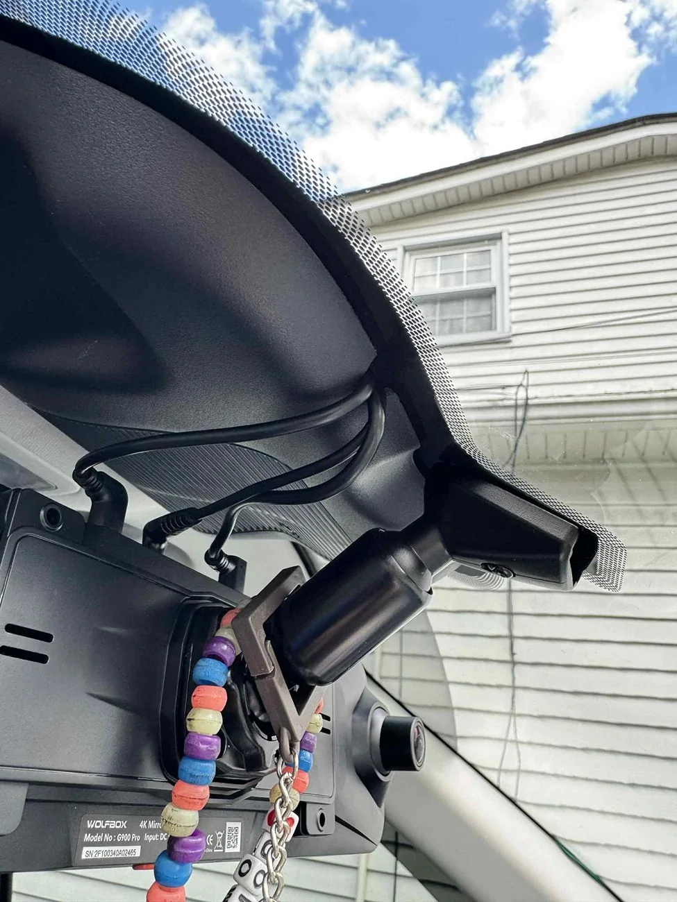 Ford Maverick Wolfbox G900Pro Rear View Mirror & Dashcam - Installed Review Wiring