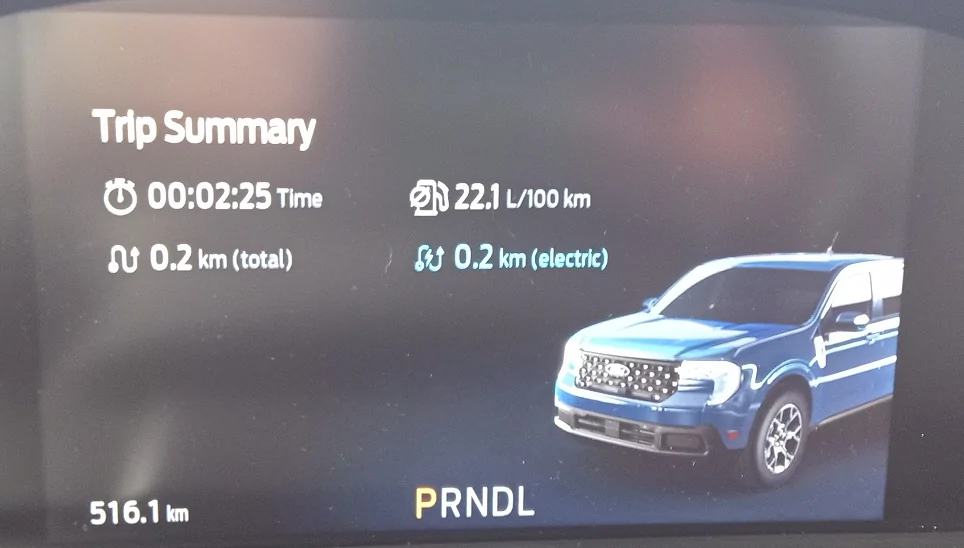 Ford Maverick My MPG record in first 600 km! empeeg
