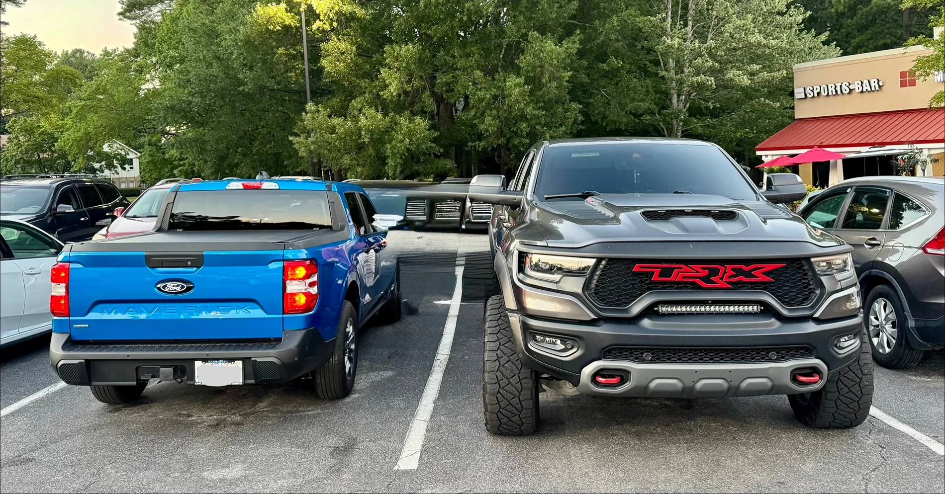 Ford Maverick Post your Maverick next to ridiculously large trucks - photos thread IMG_0203