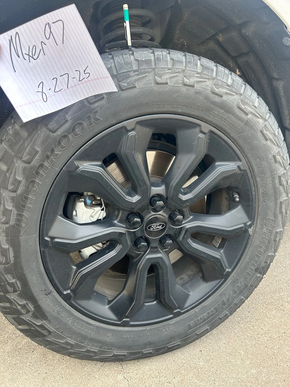 Ford Maverick 2023 BAP 18” wheels and tires no TPMS IMG_4587