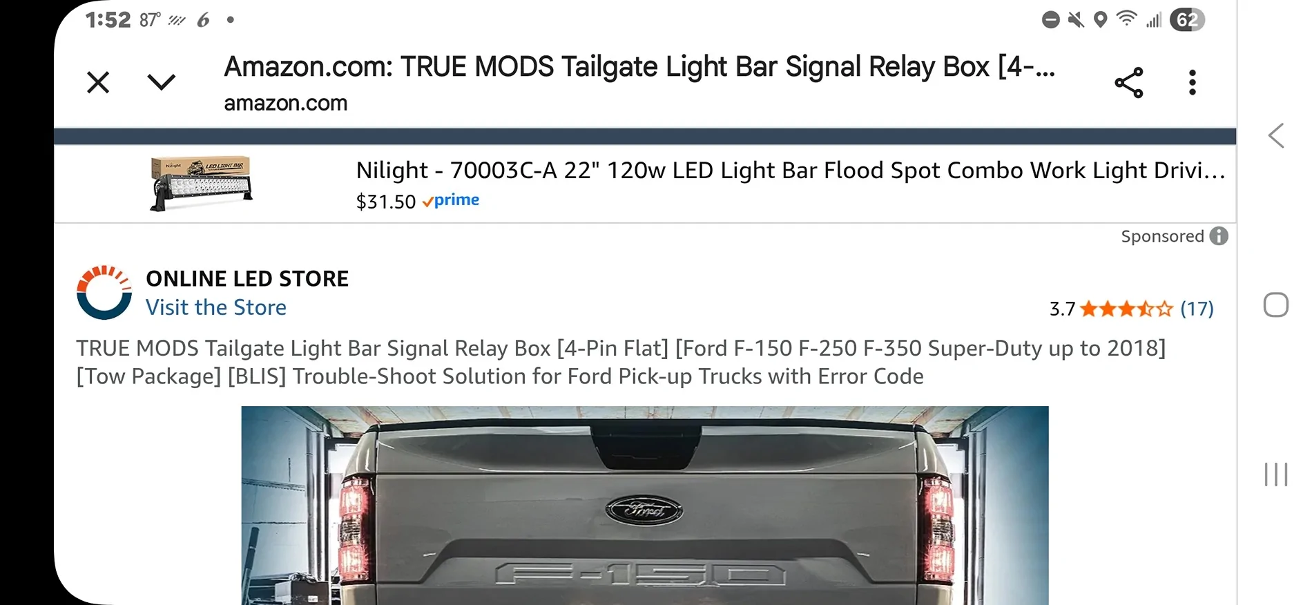 Ford Maverick 2023 XLT...LED Tail light strips? Screenshot_20250829_135231_Chrom