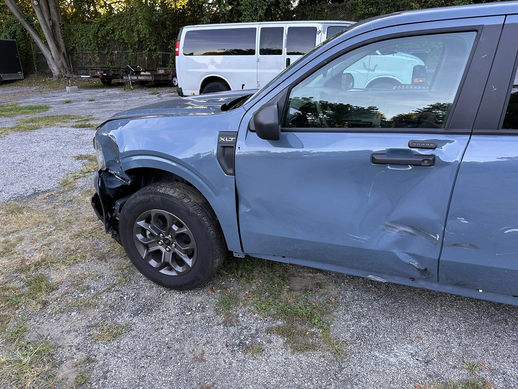 Ford Maverick Salvage- 2024 Hybrid XLT Azure, Copilot $14K IMG_2915