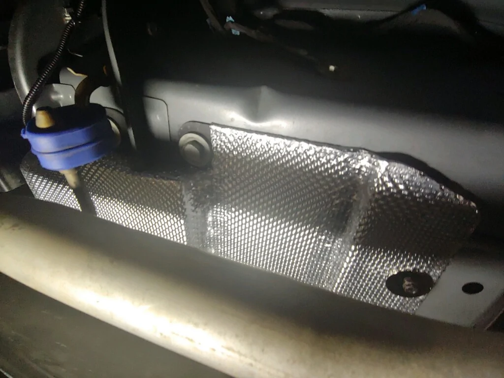Ford Maverick Added Embossed Aluminum Heat Shield to Underbody Cavity Shield imagejpeg_0