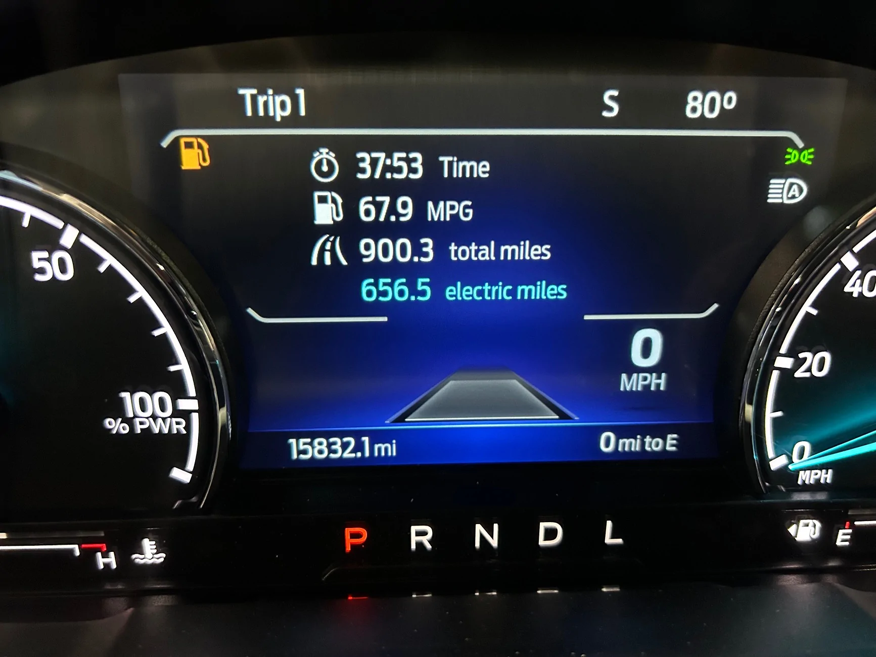 Ford Maverick 900 mile club. Computer thinks I can do more! IMG_9095