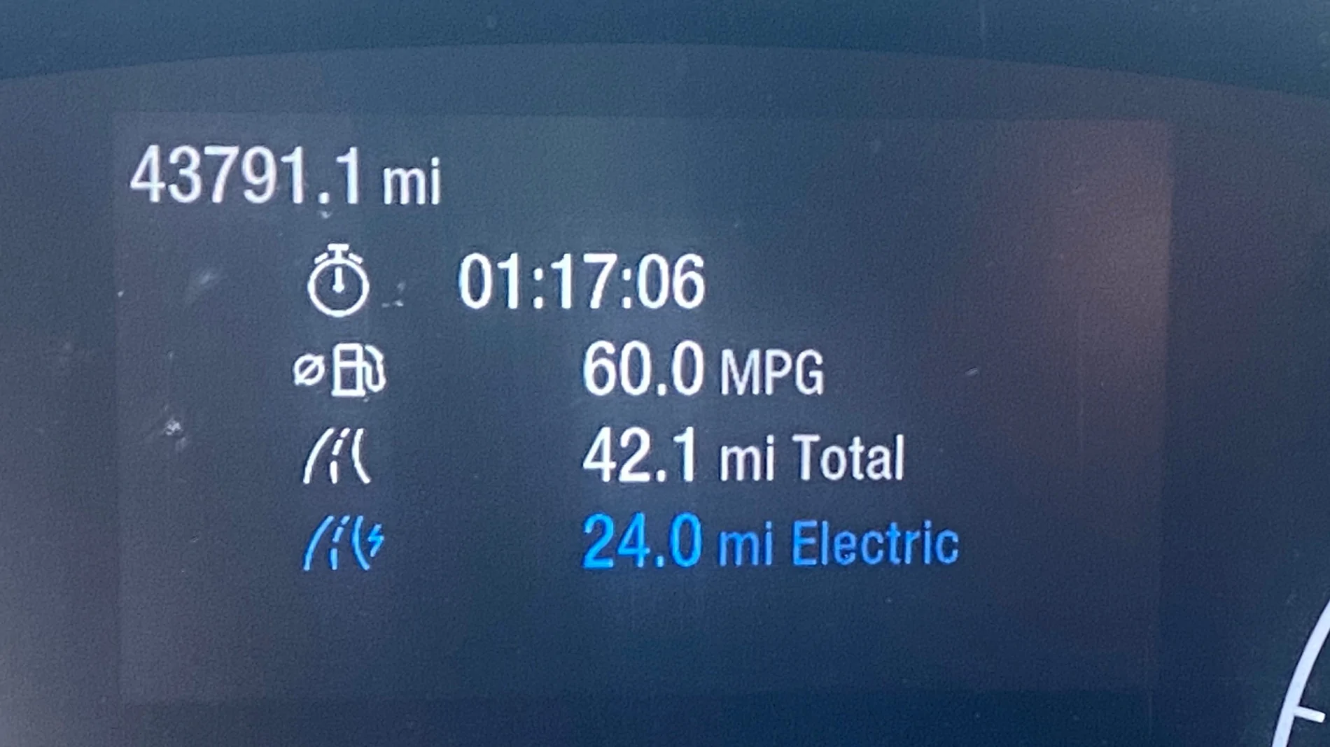 Ford Maverick 900 mile club. Computer thinks I can do more! IMG_5214