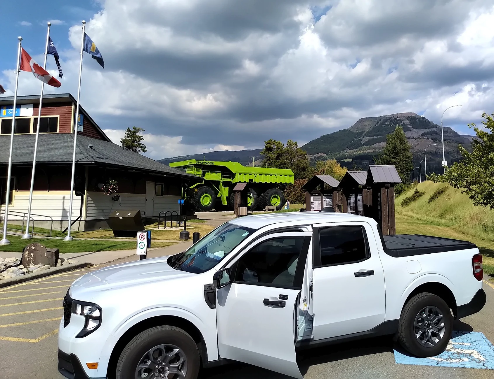 Ford Maverick Post your Maverick next to ridiculously large trucks - photos thread sparwood