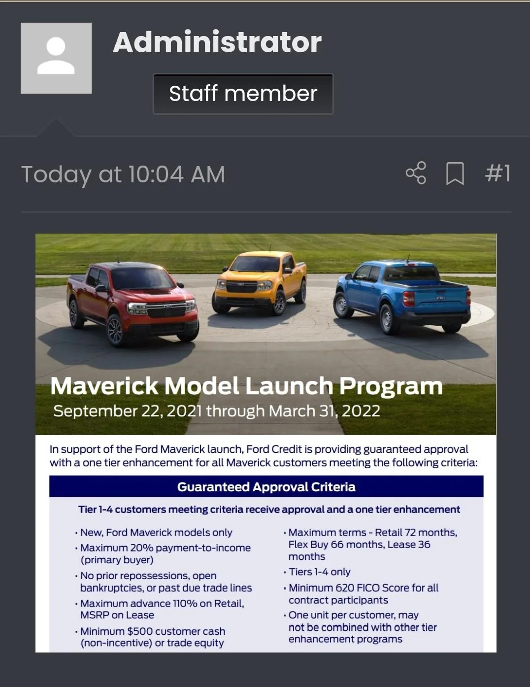 Ford Maverick Credit score for Ford financing deals? Screenshot_20210922-193551~2