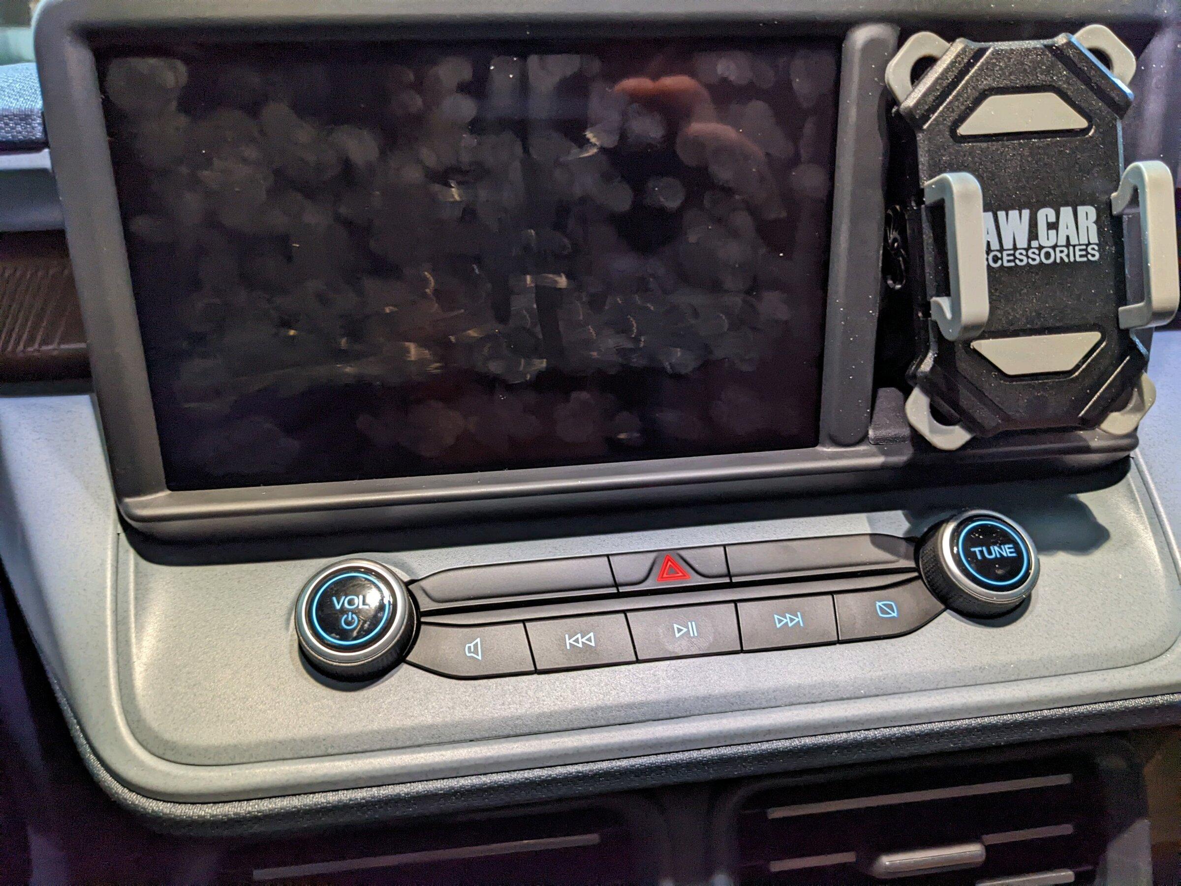 Ford Maverick Smartphone holder suction mount transforms Maverick dash cubby into functional space ATT00001(2)